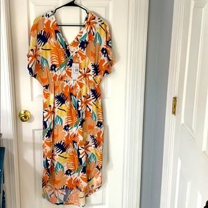NWT Roxy “Flamingo Shades” High-Low Dress